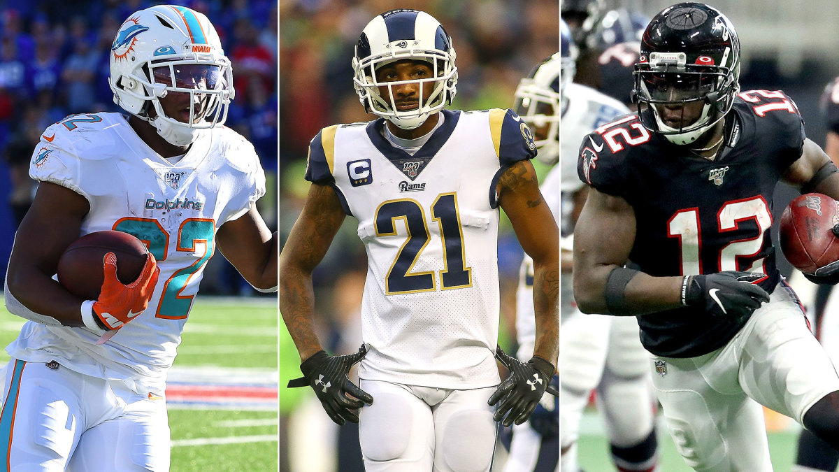 Kenyan Drake, Aqib Talib, Mohamed Sanu